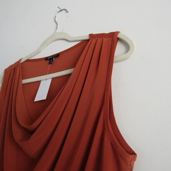 Sami & Jo Women's Cowl Neck Tank Top Set of 2 Green Orange 1X Business Casual - Picture 5 of 16